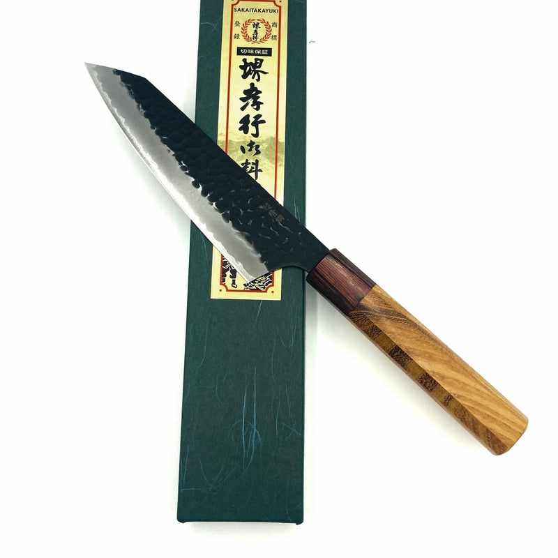 Sakai Takayuki AS Kurouchi Kengata Bunka 160mm Tokushu Knife.