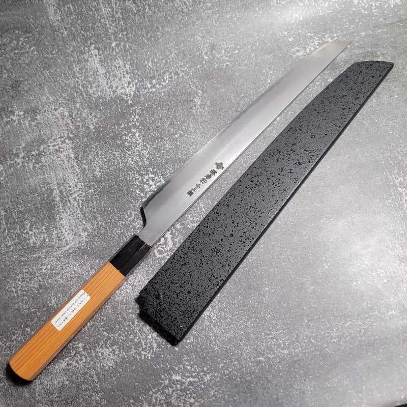 Sakai Takayuki Doi Blue #2 Steel Homura Kogetsu Sakimaru Sujihiki 300mm - Tokushu Knife
