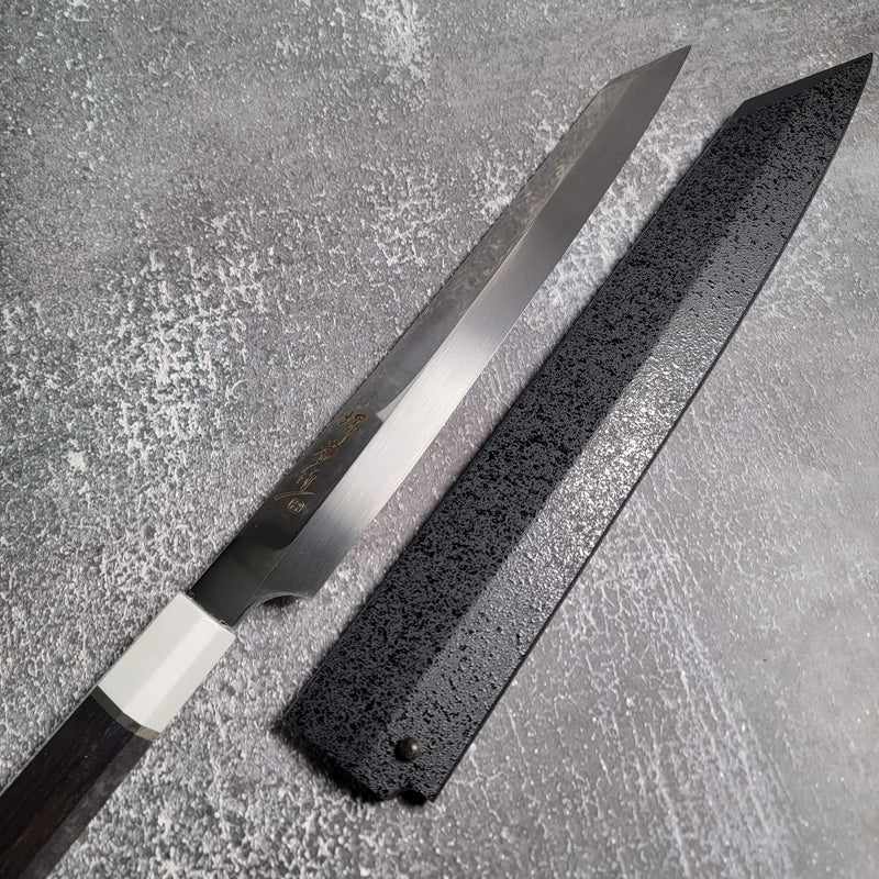 Sakai Takayuki Ginryu Kengata Yanagiba Swedish Steel Honyaki