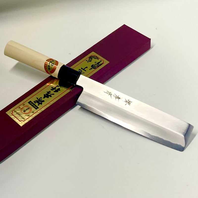 Sakai Takayuki Kasumitogi (White steel) Japanese Chef's Usuba(Vegetable) 180mm Tokushu Knife.