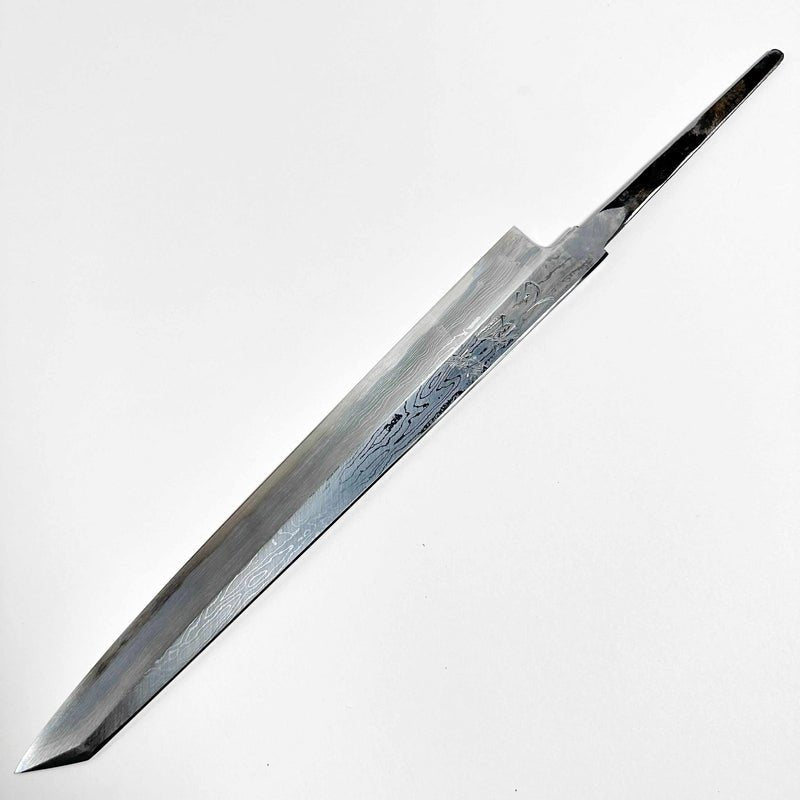 SATOSHI NAKAGAWA Damascus Blue #1 Kiritsuke-Yanagiba 270mm (no handle) - Tokushu Knife