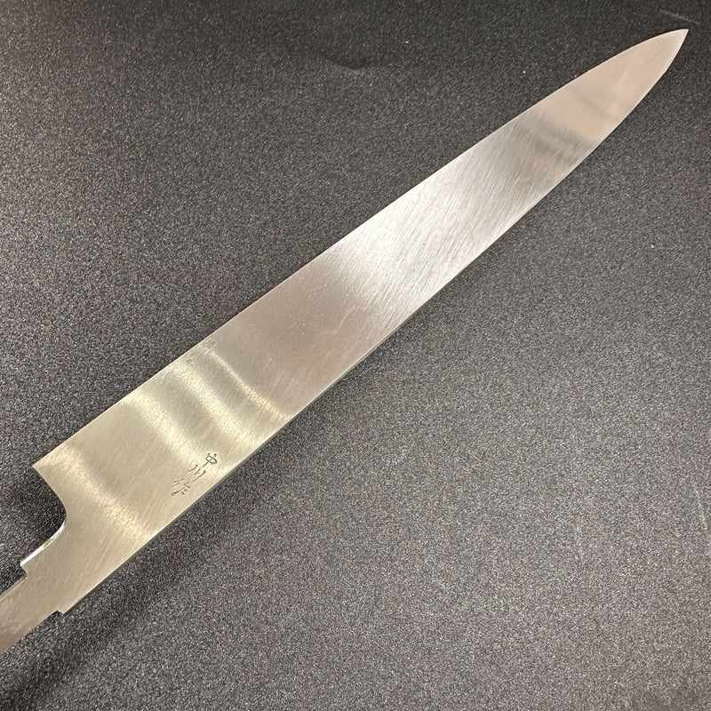 Satoshi Nakagawa White #3 Abura Honyaki 270mm Yanigiba Mirror Finish No Handle - Tokushu Knife