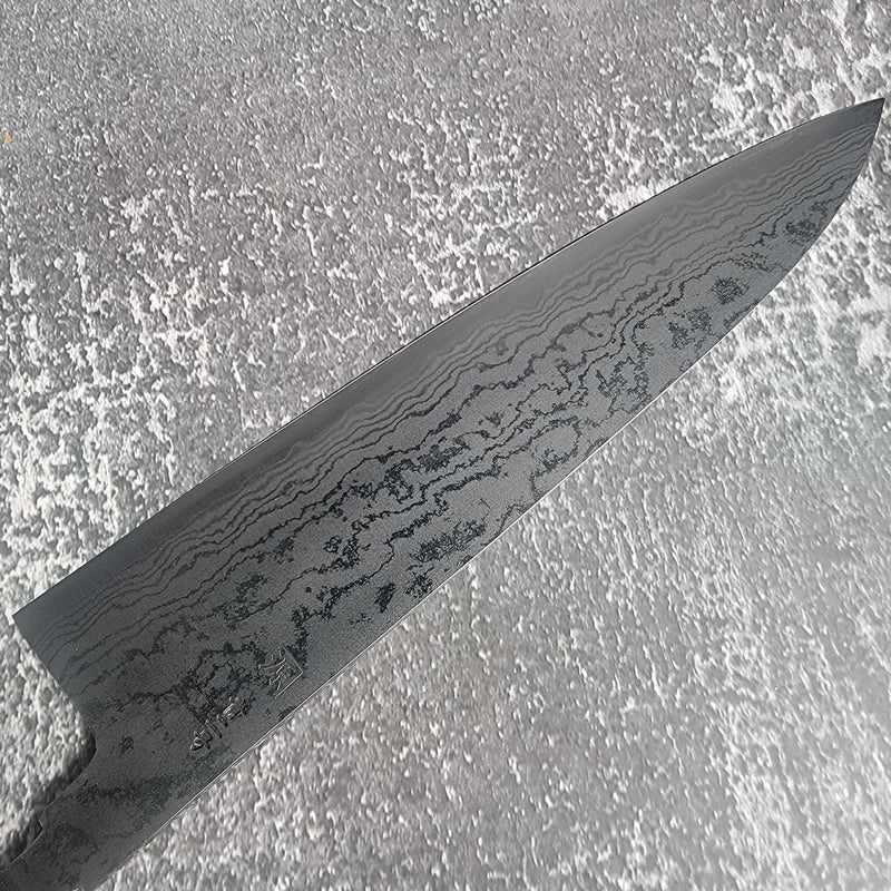 Shigeki Tanaka Aogami #2 Damascus 210mm Gyuto No Handle Tokushu Knife.