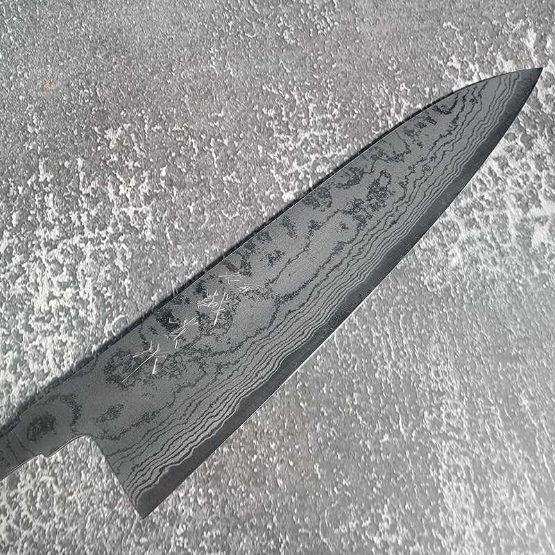 Shigeki Tanaka Aogami #2 Damascus 210mm Gyuto No Handle Tokushu Knife.