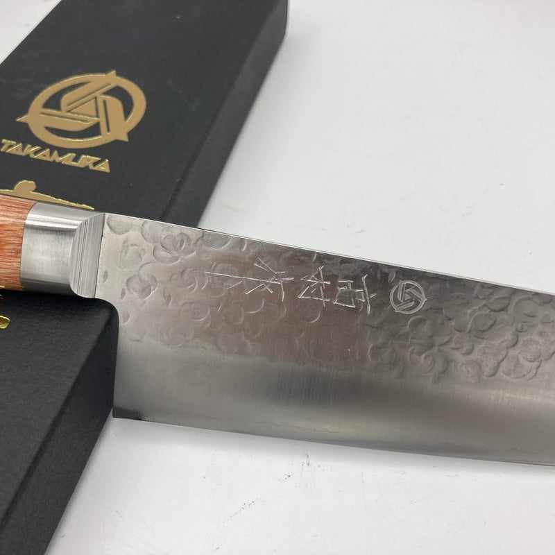 Takamura Chromax Santoku 170mm Western Handle Tokushu Knife.
