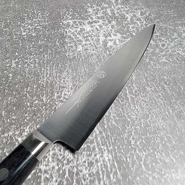 Takamura VG10 150mm Petty Western Handle Black Tokushu Knife.