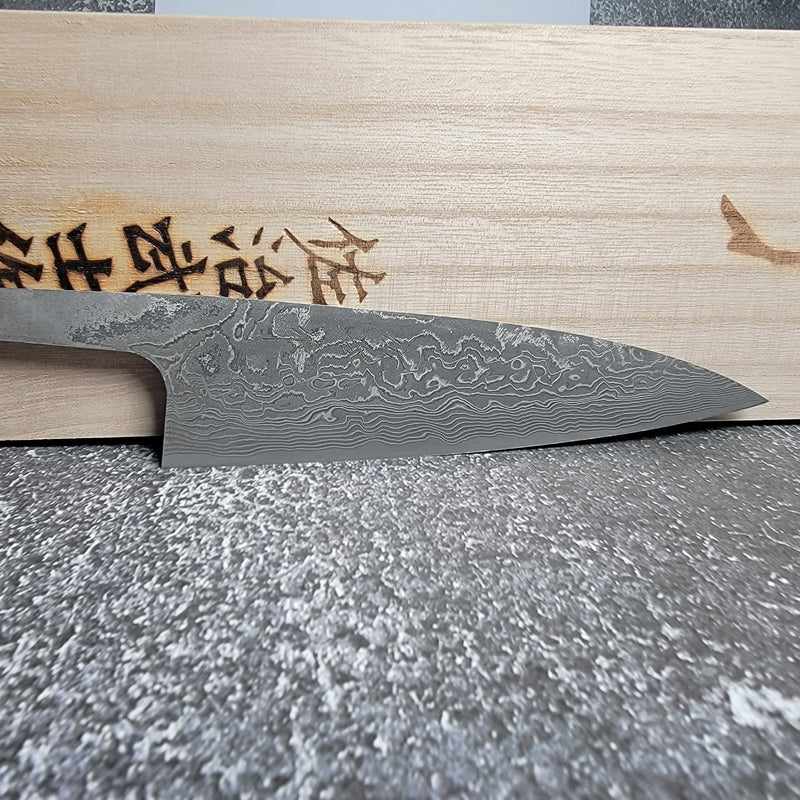 Takeshi Saji SG2 Nickel Black Damascus 130mm Petty Blade Only Tokushu Knife.