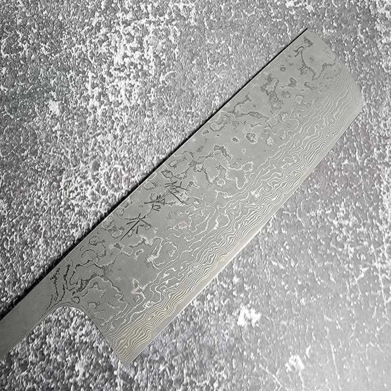 Takeshi Saji SG2 Nickel Black Damascus 170mm Nakiri Blade Only Tokushu Knife.
