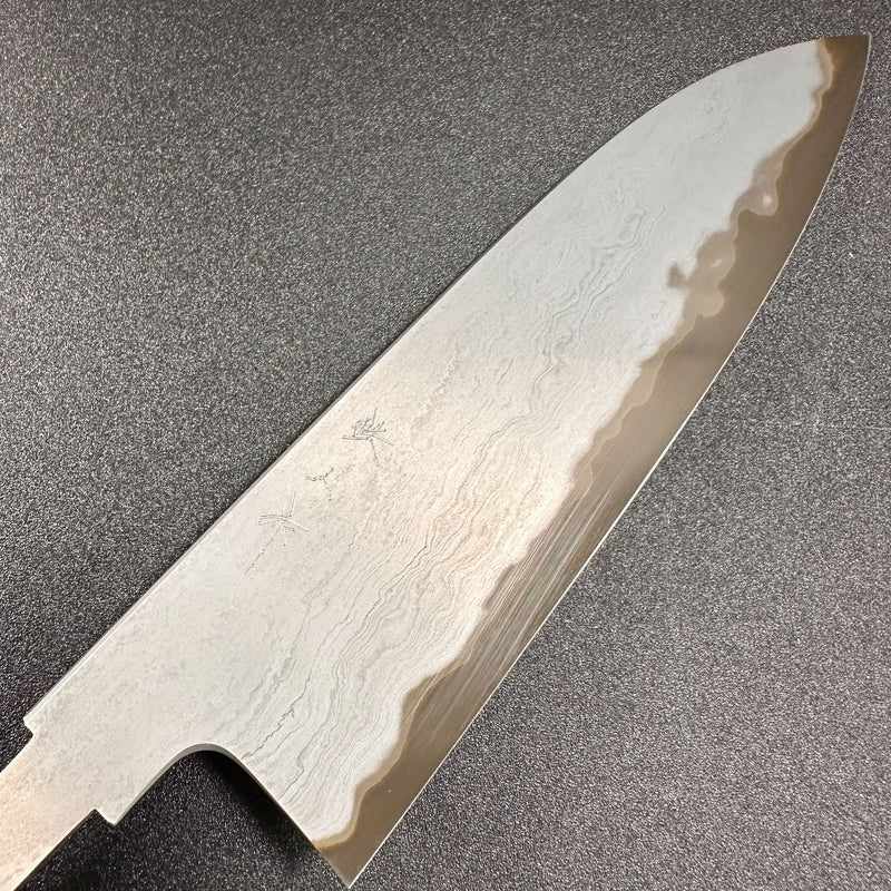 Tetsujin Hamono Blue #2 Metal Flow 180mm Santoku - Handmade Japanese Knife | Tokushu Knife - Tokushu Knife