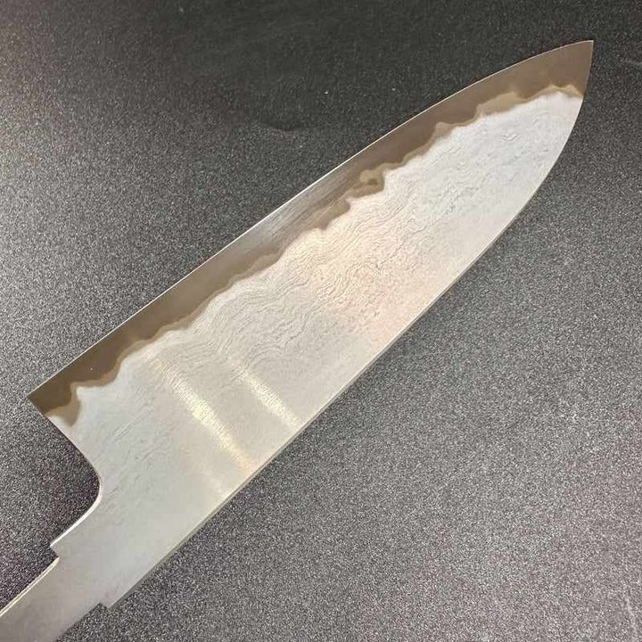 Tetsujin Hamono Blue #2 Metal Flow 180mm Santoku - Handmade Japanese Knife | Tokushu Knife - Tokushu Knife