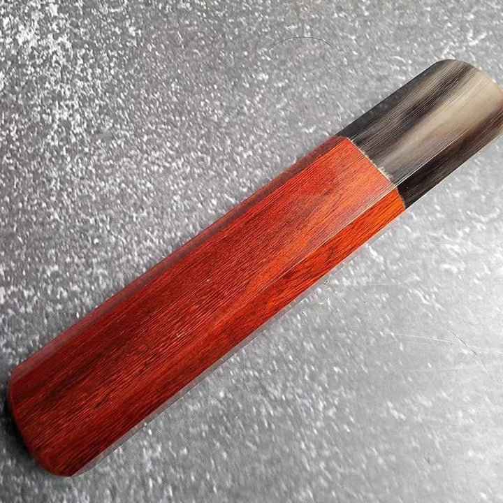 Tokushu Knife High Grade Horn Ferrule with Ivory Coast Rosewood Size Small Tokushu Knife.
