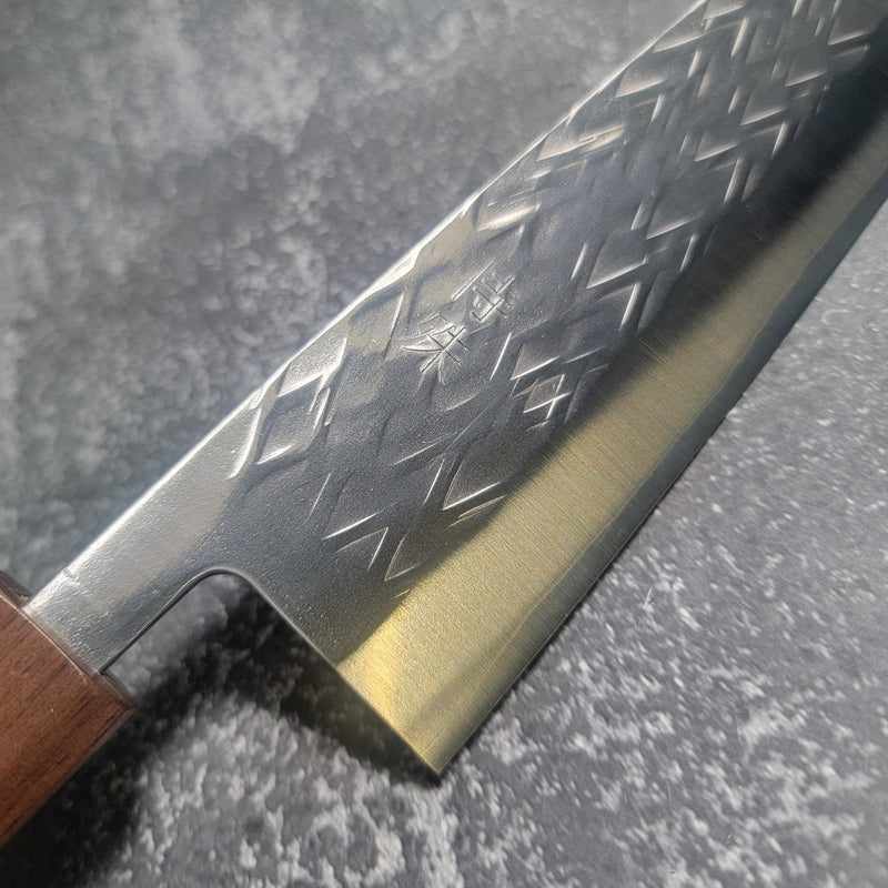 Tokushu Knife SLD 240mm Gyuto with Walnut Wa Handle Made by Sanjo Craftsman - Tokushu Knife