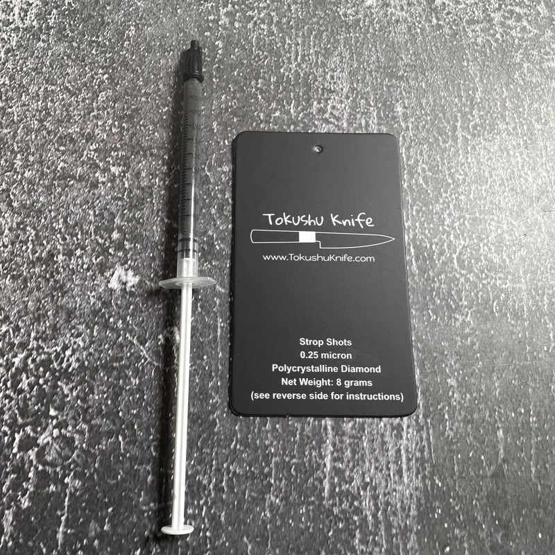 TOKUSHU KNIFE STROP SHOTS 0.25 Micron Premium Polycrystalline Abrasive - Tokushu Knife