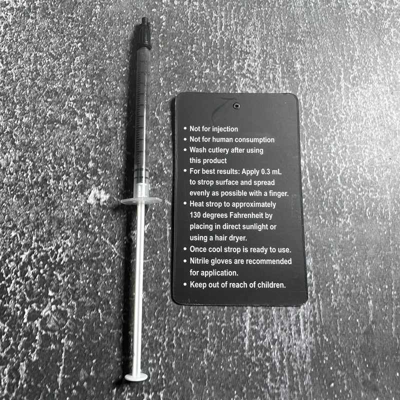 TOKUSHU KNIFE STROP SHOTS 1 Micron Premium Polycrystalline Abrasive - Tokushu Knife