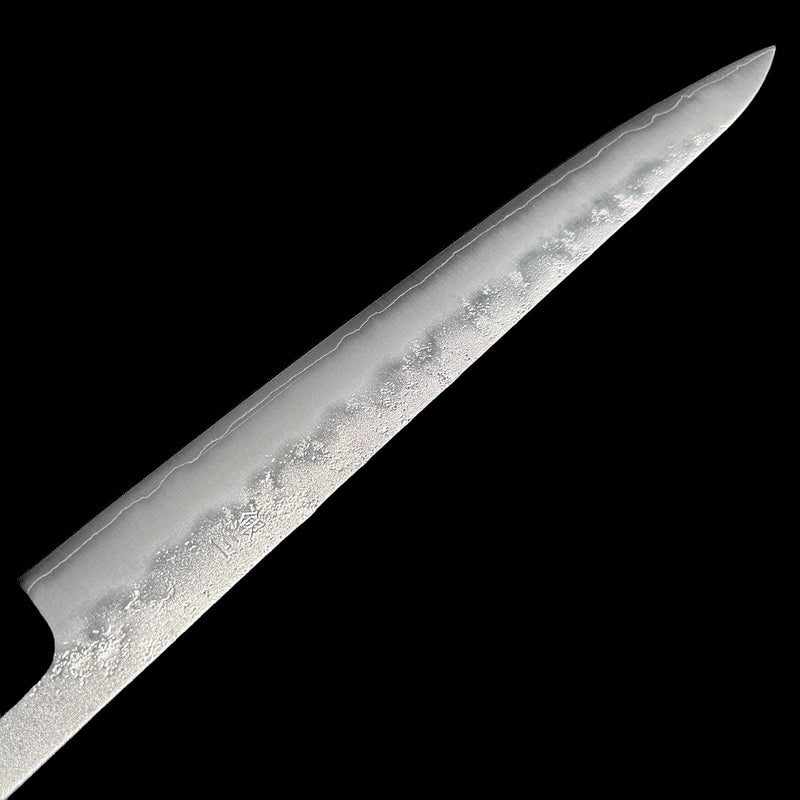 Tsunehisa Ginsan #3 Nashiji 240mm Sujihiki Slicer No Handle - Tokushu Knife