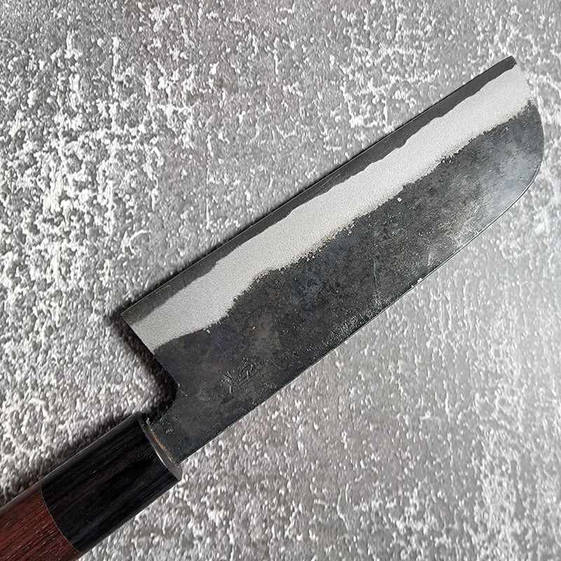 Tsunehisa Shiro Kuro/Rosewood circle 135mm Kurimuki Tokushu Knife.