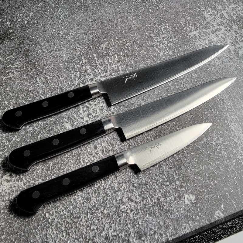 Tsunehisa SRS13 Polished / Western Handle 135mm Petty Tokushu Knife.