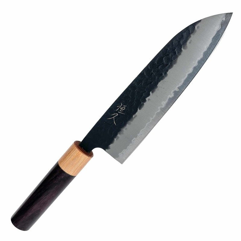 Tsunehisa Stainless Clad Aogami Super Tsuchime 165mm Santoku Tokushu Knife.