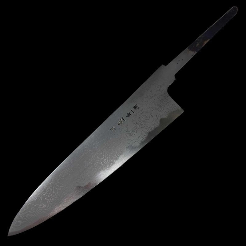 Yoshikazu Tanaka White #1 Damascus Gyuto 210mm No Handle - Tokushu Knife