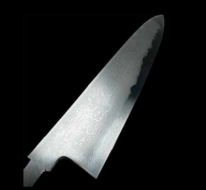 Yoshikazu Tanaka White #1 Damascus Gyuto 240mm No Handle - Tokushu Knife