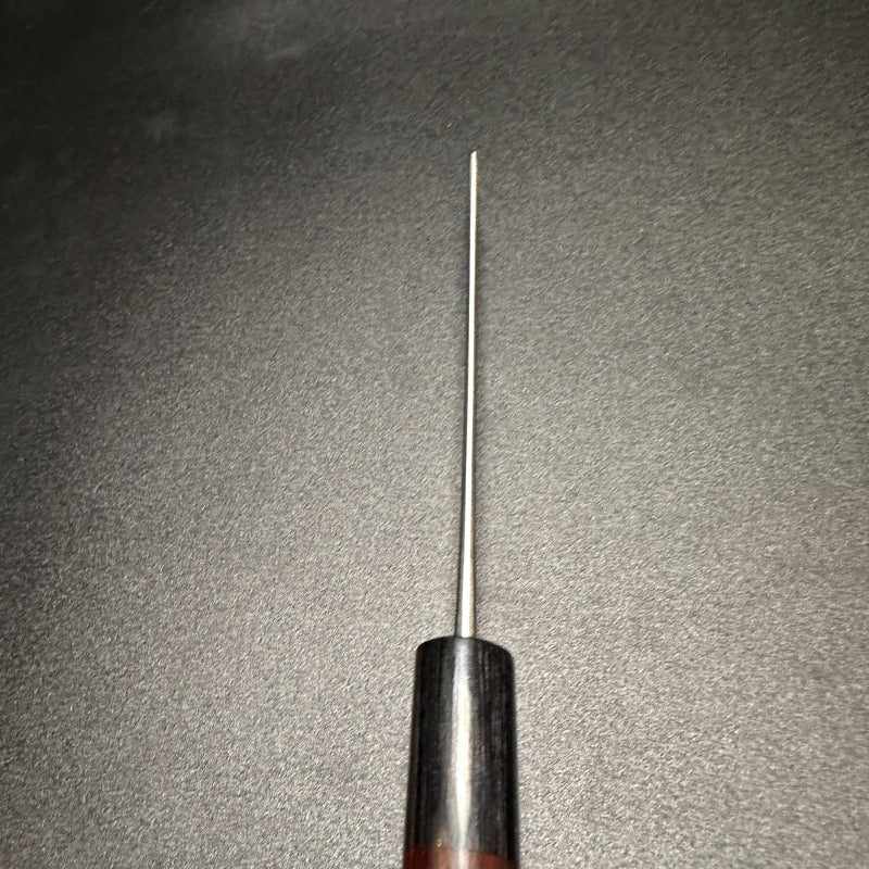 Yoshimi Kato Stainless Clad Aogami Super Nashiji 130mm Ko-Bunka with Rosewood Circle Wa Handles - Tokushu Knife